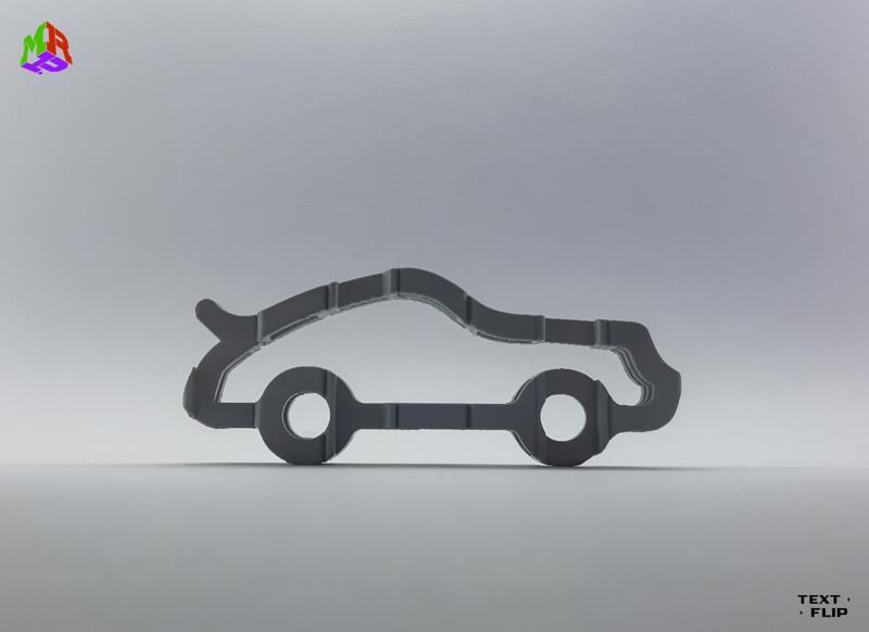 Text Flip: Porsche Car - turbo
