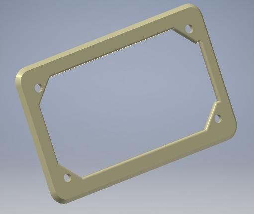 Motorcycle License Plate Frame