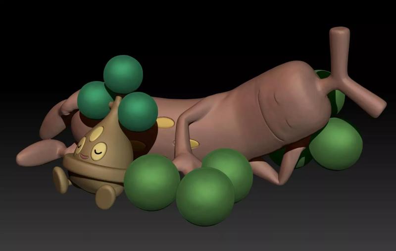 Pokemon Bonsly Sudowoodo