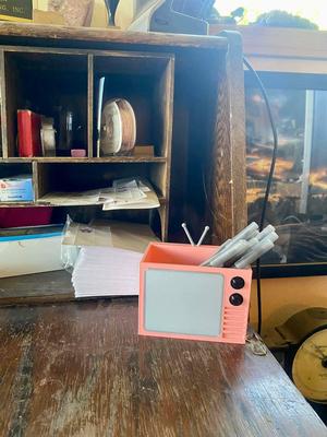 TV pencil holder