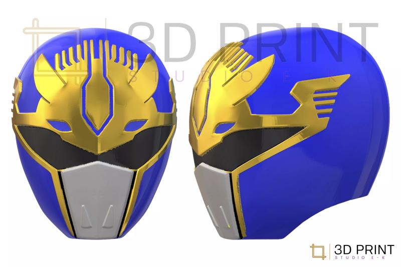 Power Rangers Dai Blue Ranger helmet