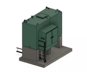 Model Railway 4500L Oil Tank and Base