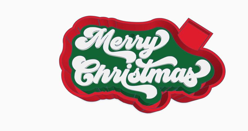 Merry Christmas Air Freshener Mold