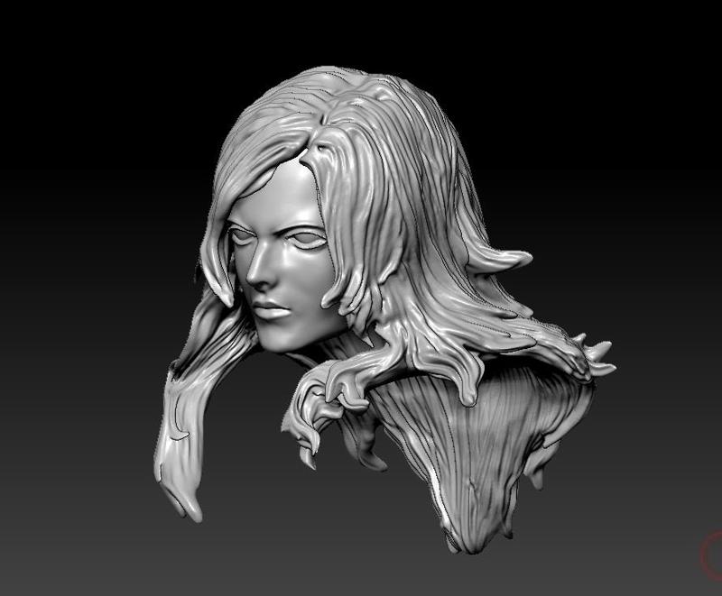 METAL GEAR SOLID 3 EVA, SNIPER WOLF HEAD 1/6 FOR CUSTOM FIGURES FOR 3D PRINTING