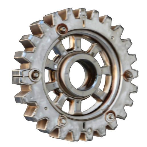 Vintage Steel Gear with Internal Bearings