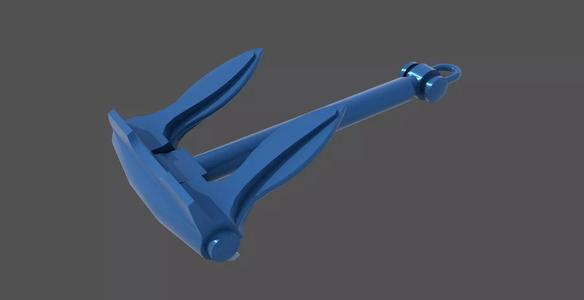 Naval anchor - Personal license - 1-200 scale