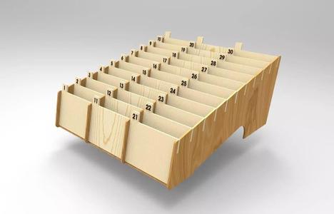 Multi Cell Phone Rack 30 Laser Cut