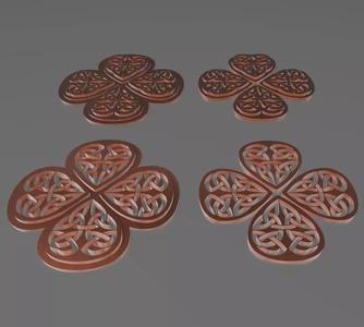 CELTIC CLOVER - 4 MODELS
