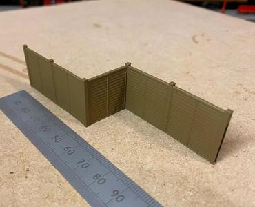 Model Railway Wood Panel Fencing with Wooden Posts - Kit Build
