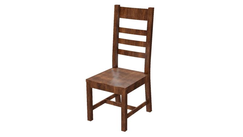 Wooden Chair 3D Model