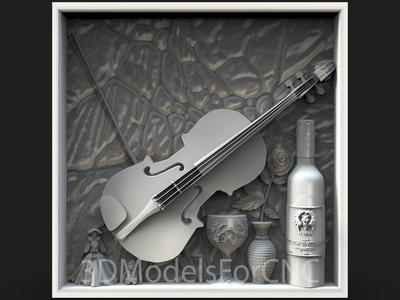 3D Model STL File for CNC Router Laser & 3D Printer Still Life 6