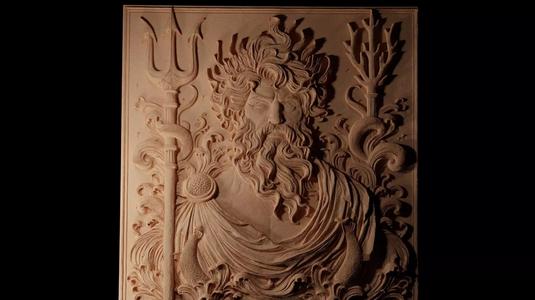 Neptune CNC 3d Print High Relief Sand Casting