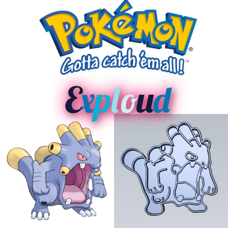 AMAZING POKEMON exploud COOKIE CUTTER STAMP CAKE DECORATING