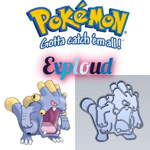 AMAZING POKEMON exploud COOKIE CUTTER STAMP CAKE DECORATING