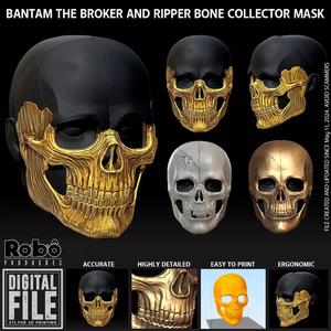 BANTAM THE BROKER - RIPPER THE BONE COLLECTOR MASK - WARZONE MW3