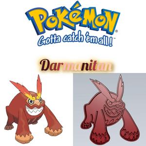 AMAZING POKEMON darmanitan COOKIE CUTTER STAMP CAKE DECORATING