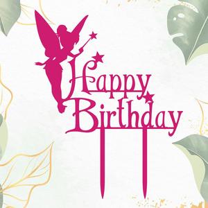 Happy Birthday Tinkerbell Cake Topper