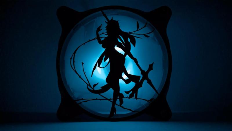 Genshin Impact Rosaria PC fan cover