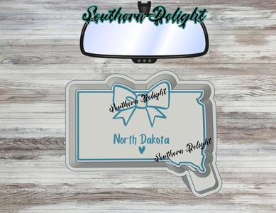 North Dakota w/ bow freshie mold