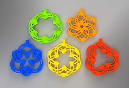 Expandable Super Flower pendant/keychain