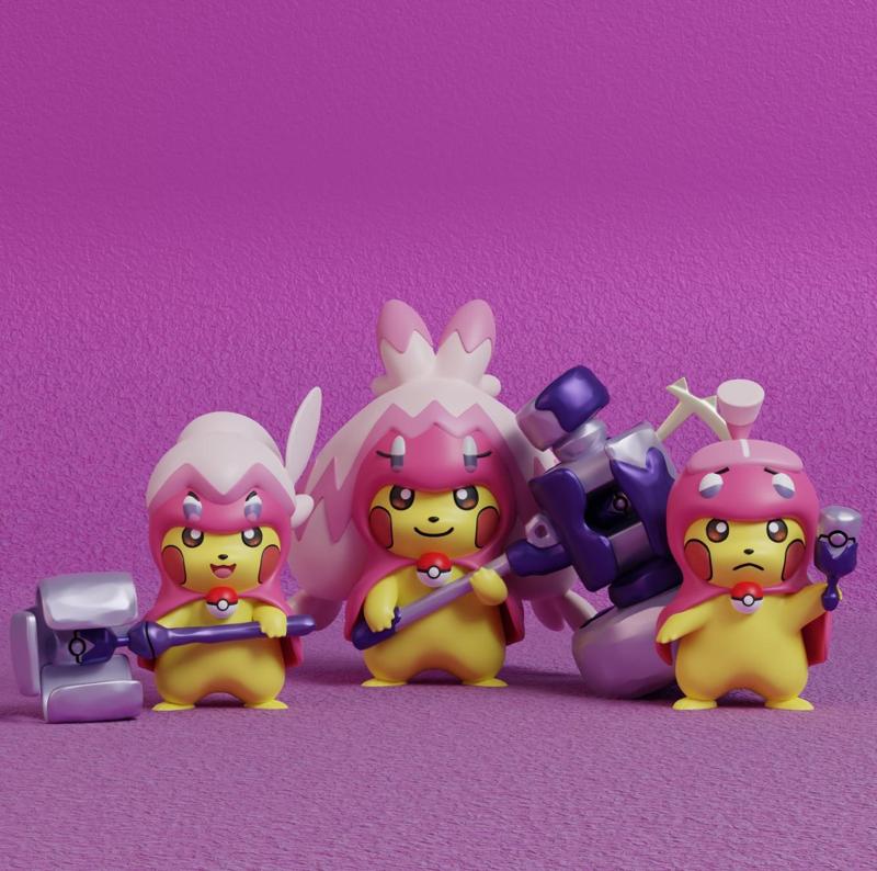 Pokemon - Pikachu Tinkatink, Tinkatuff and Tinkaton Cosplay