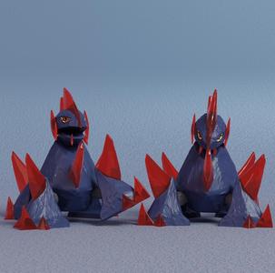 Pokemon - Gigalith with 2 poses