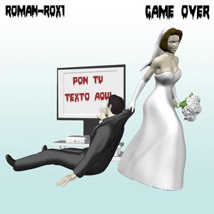 Bride and groom cake Topper Game over