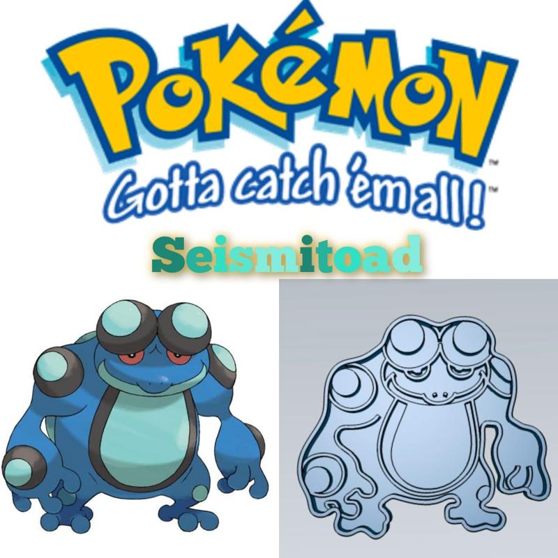 AMAZING POKEMON Seismitoad COOKIE CUTTER STAMP CAKE DECORATING