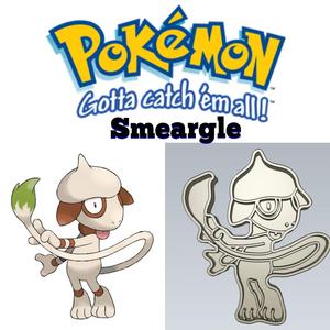 AMAZING POKEMON smeargle COOKIE CUTTER STAMP CAKE DECORATING