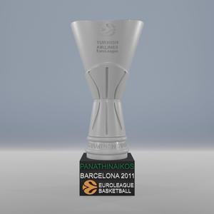 Panathinaikos 2011 Euroleague Cup with Base Greece