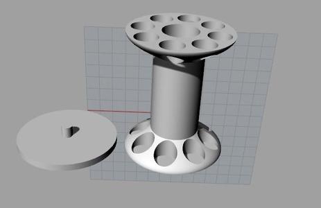 Porte stylos rotatif v2