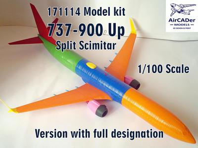 171114 Model kit Boeing 737-900 Split Scimitar Up