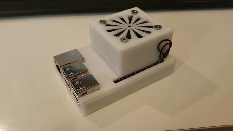Raspberry Pi 3 Model B "Snug case" with 40mm fan house