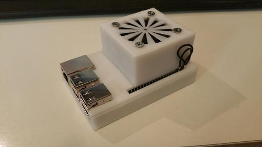 Raspberry Pi 3 Model B "Snug case" with 40mm fan house