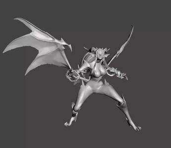 Dragon Sorceress Zyra 3D Model