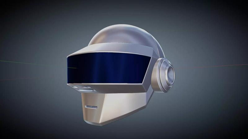 Daft Punk Thomas Bangalter 3D printable helmet