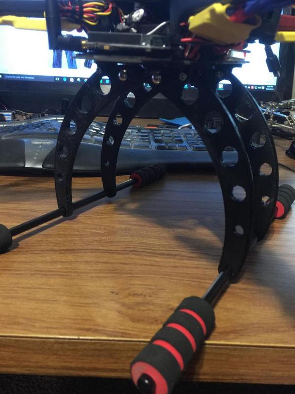 Shock-absorbing F450 landing gear (Long Legs)