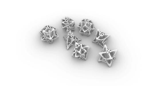 Skeletal Dice Set