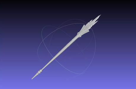 Final Fantasy XIV Graha Staff Printable Assembly