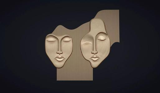 Abstract Face Wall decor