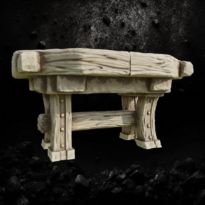 Wood table 9