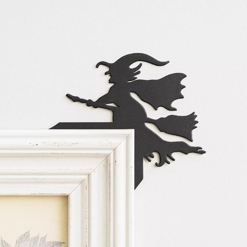 Halloween Door Corner Decor - Flying Witch Shaped