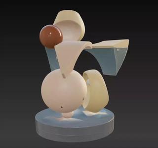Postmodern Abstract Table Ornament 2