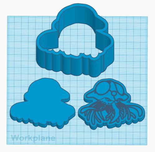 Pokemon: Tentacruel 3 Piece Bath Bomb Mold