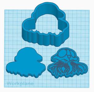 Pokemon: Tentacruel 3 Piece Bath Bomb Mold