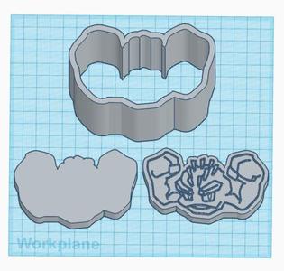 Pokemon: Alolan Geodude 3 Piece Bath Bomb Mold