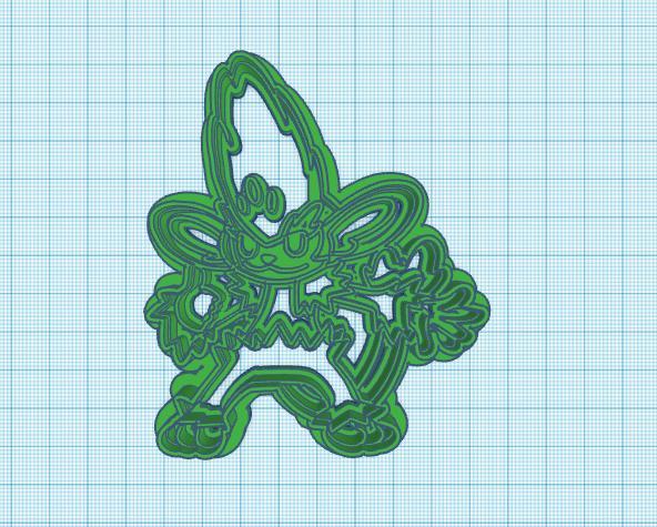 Pokemon: Simisage Cookie Cutter