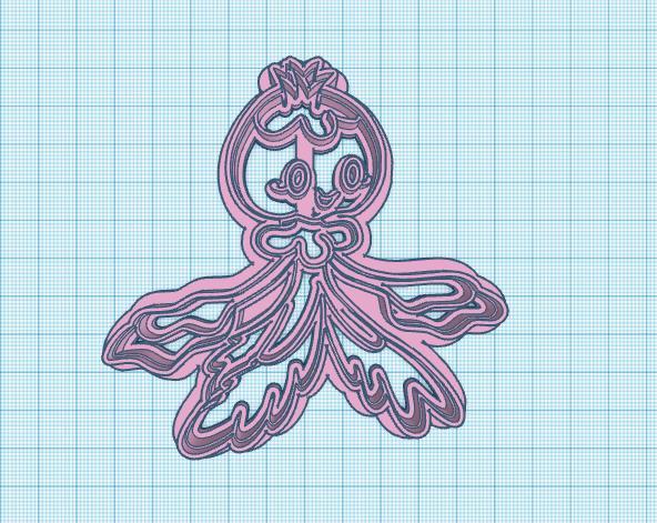 Pokemon: Frillish Cookie Cutters