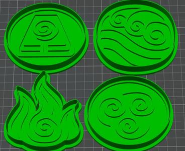 Elements Avatar the legend Cookie Cutter Cookie Cutter