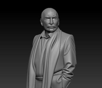 Tuncel Kurtiz ramiz karaeski Gercege Yakin Detayli 3D Model STL